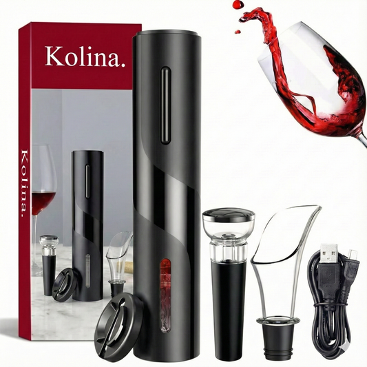Descorchador Eléctrico Premium de Vino 4 en 1